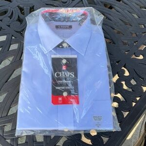 Chaps Regular Blue Dress Shirt  XL